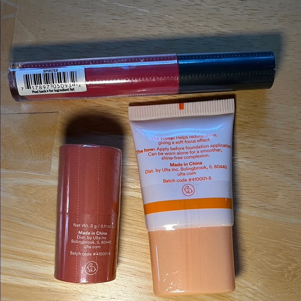 Ulta Beauty Matte Lip Cream, Cream Blush, and Matte Veil Face Primer Set - Picture 2 of 2